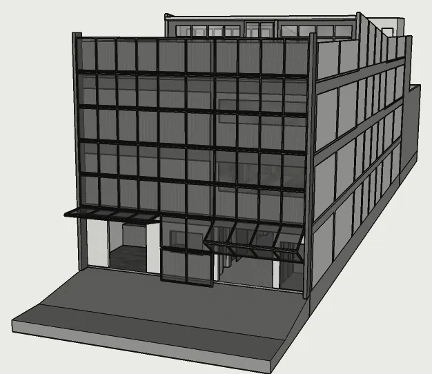 Prancha de desenho 1 do projeto Estudo BrewPub, Praça da Bandeira, RJ