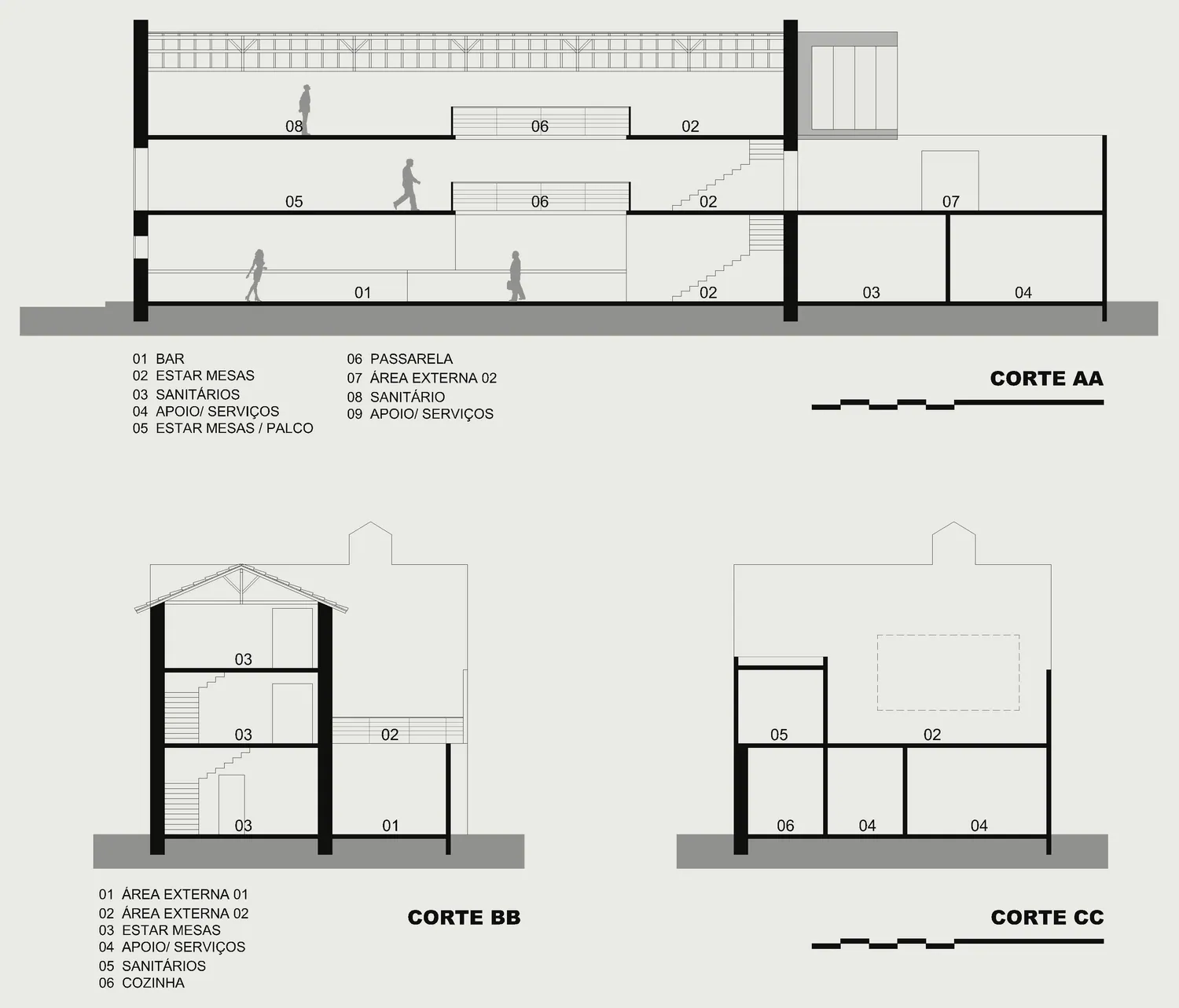 Prancha de desenho 6 do projeto Pub Cervejaria-Estudo#2, Pub Cervejaria Botafogo 2, Botafogo, RJ